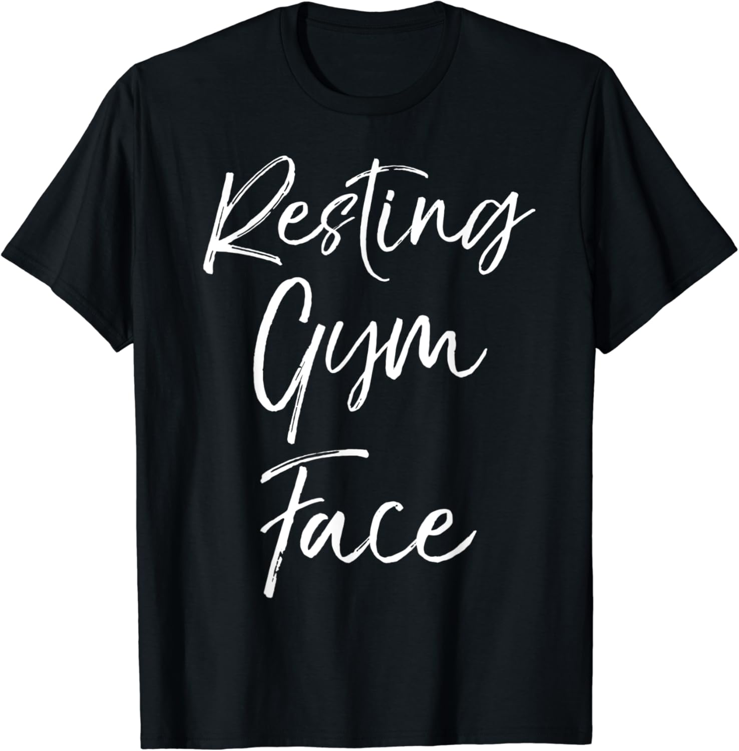 Funny Workout Saying for Women Cute Quote Resting Gym Face TShirt